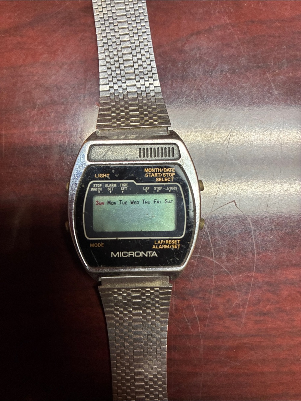 Silver Digital Men's Watch - Stainless Steel